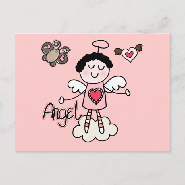 Cartoon Angel Postcard (Front)
