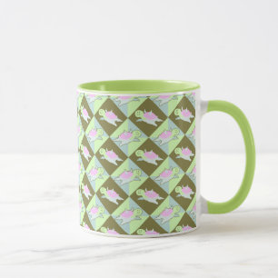 Cartoon Angel Turtle Pattern Mug