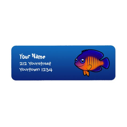Cartoon Angelfish 1 Return Address Label