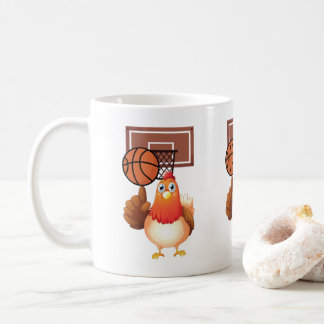 Cartoon Animal Basketball Coffee Mug