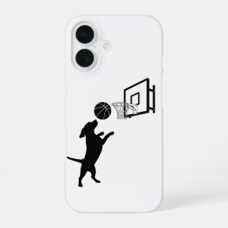 Cartoon Animal Basketball iPhone 16 Case