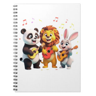 🎵 Cartoon Animal Music Party – Fun & Cute Musical Notebook