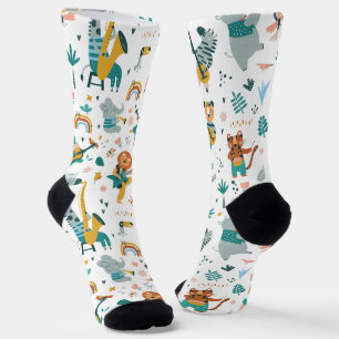 Cartoon Animals Band  Socks