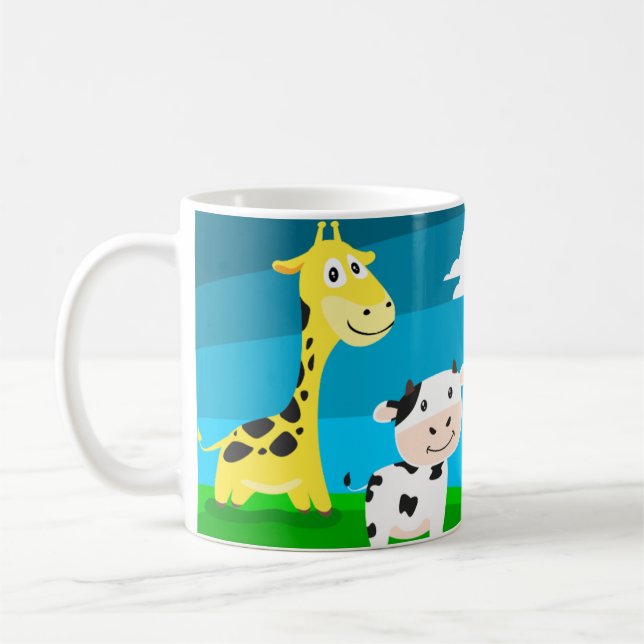 Cartoon animals         coffee mug (Left)
