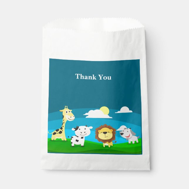 Cartoon animals       favour bags (Front)
