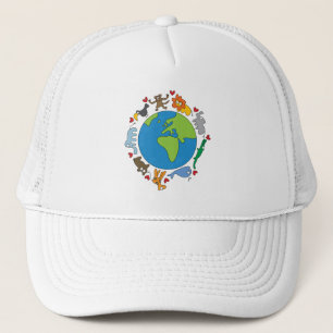 Cartoon Animals of the World Cap