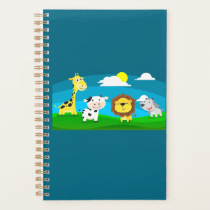 Cartoon animals planner