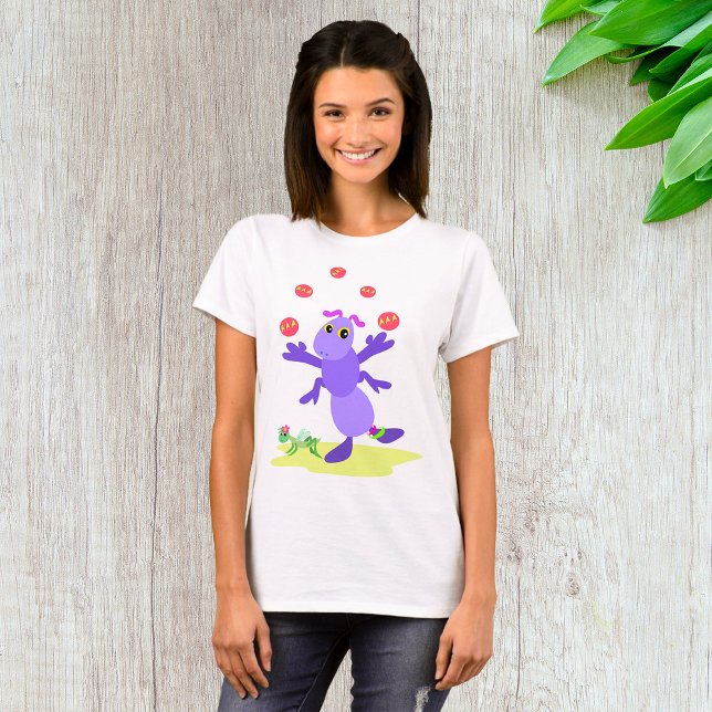 Cartoon Ant Juggling T-Shirt (Creator Uploaded)