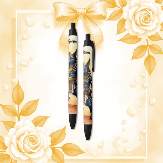 Cartoon Anubis – Egyptian God of the Afterlife  Black Ink Pen (Creator Uploaded)