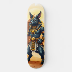 Cartoon Anubis – Egyptian God of the Afterlife  Skateboard