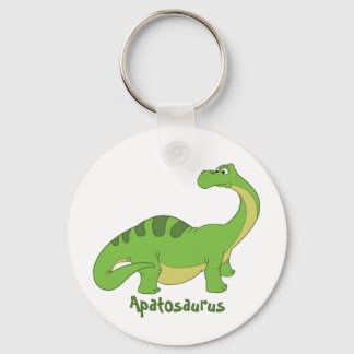 Cartoon Apatosaurus Key Ring