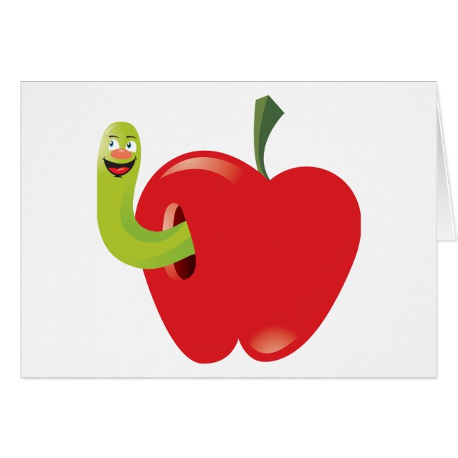 Cartoon Apple (Front Horizontal)