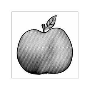 Cartoon Apple Shape Self-inking Stamp