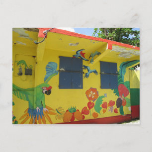 Cartoon Art St. Maarten Postcard