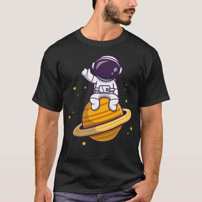Cartoon Astronaut T-Shirt (Front)