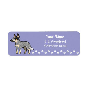 Cartoon Australian Cattle Dog / Kelpie