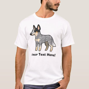 Cartoon Australian Cattle Dog / Kelpie T-Shirt