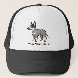 Cartoon Australian Cattle Dog / Kelpie Trucker Hat