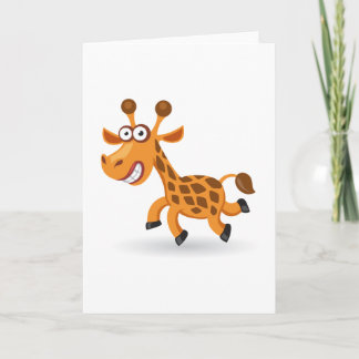 Cartoon baby Giraffe Card