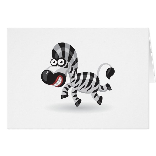 Cartoon baby Zebra (Front Horizontal)