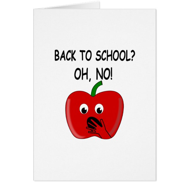 Cartoon Back To School Apple (Front)
