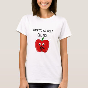 Cartoon Back To School Apple T-Shirt