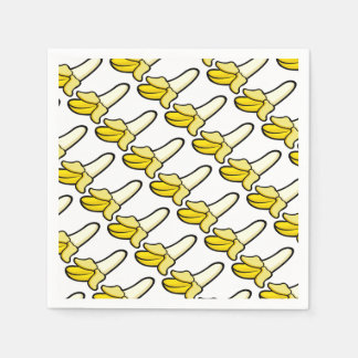 Cartoon Banana Fruit Paper Party Napkins