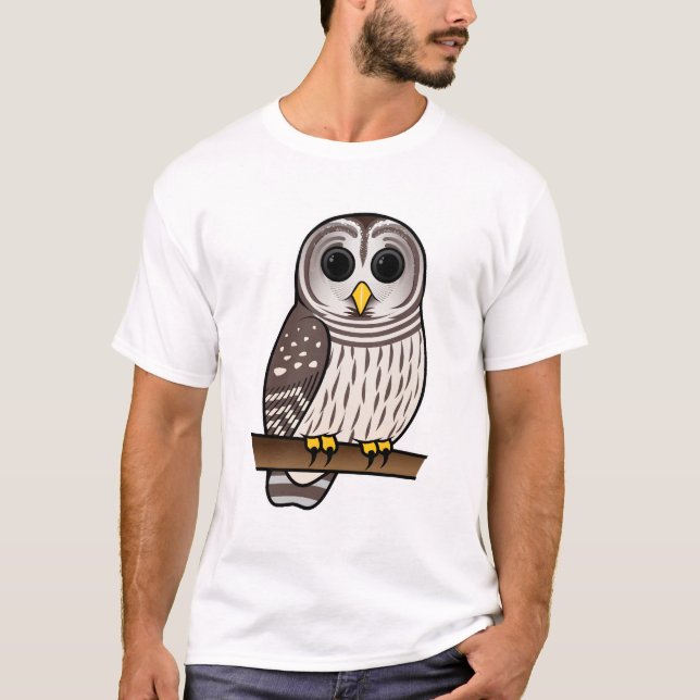 Cartoon Barred Owl T-Shirt (Front)