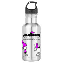 Cartoon Barrel studios' Linaloomp water bottle.