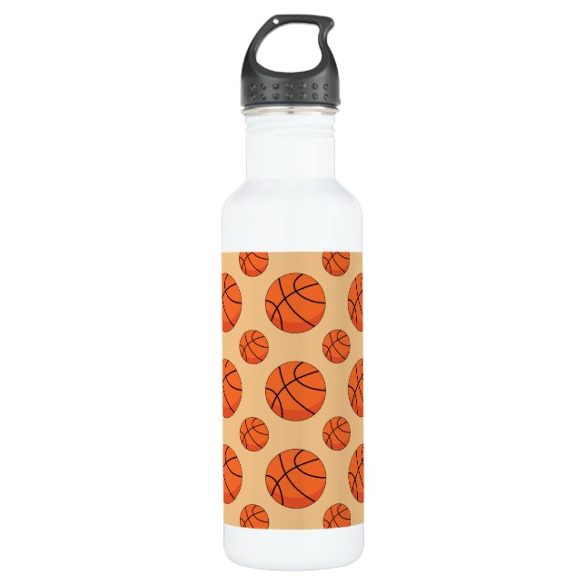 Cartoon Basketball Ball 710 Ml Water Bottle (Front)