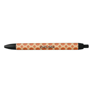 Cartoon Basketball Ball   Add Name Black Ink Pen