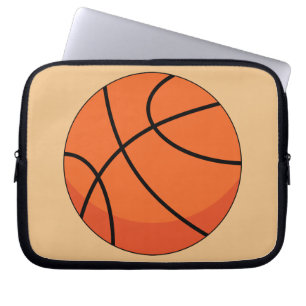 Cartoon Basketball Ball Laptop Sleeve