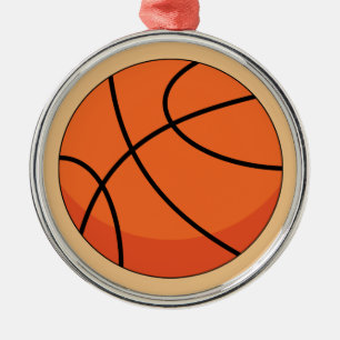 Cartoon Basketball Ball Metal Tree Decoration