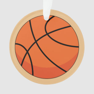 Cartoon Basketball Ball Ornament