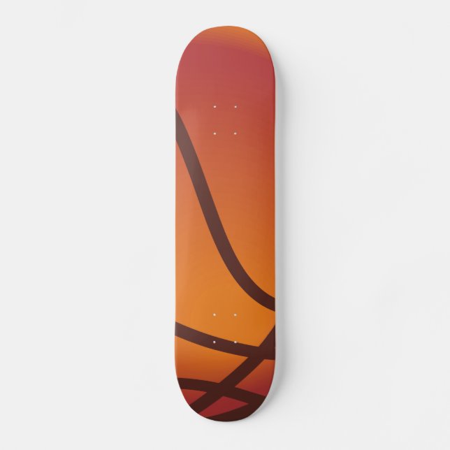 Cartoon Basketball Skateboard (Front)