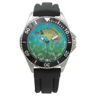Cartoon Bass Fishing Watch