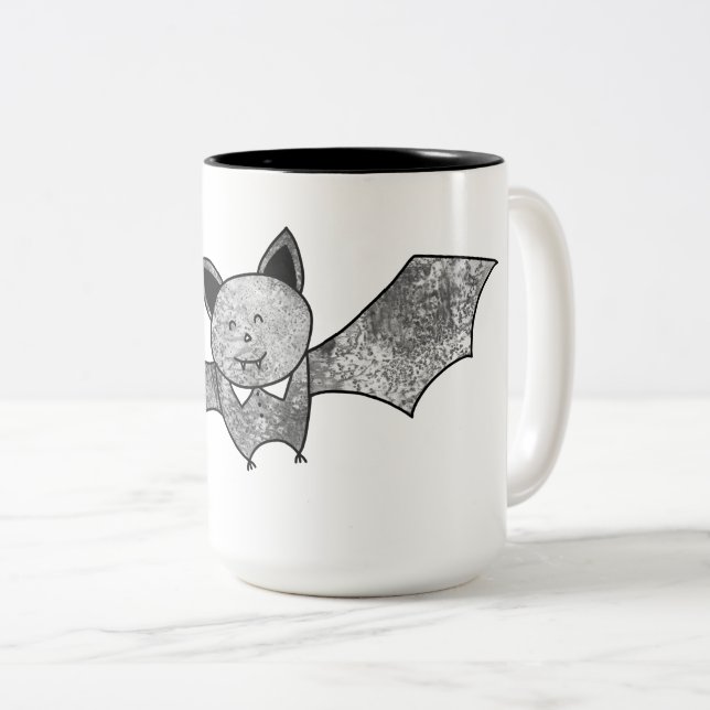 Cartoon Bat Coffee Mug (Front Right)