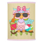 Cartoon Beach owl table lamp