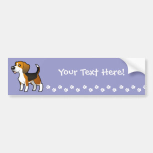 Cartoon Beagle Bumper Sticker