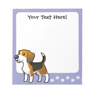 Cartoon Beagle Notepad