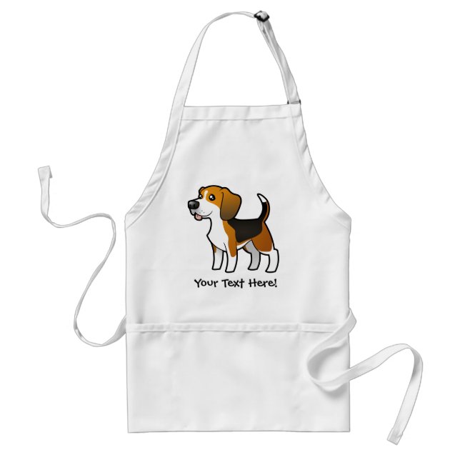 Cartoon Beagle Standard Apron (Front)