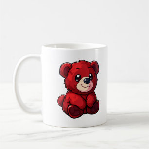 Cartoon bear illustration coffee mug