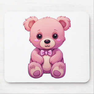 Cartoon bear illustration mouse mat