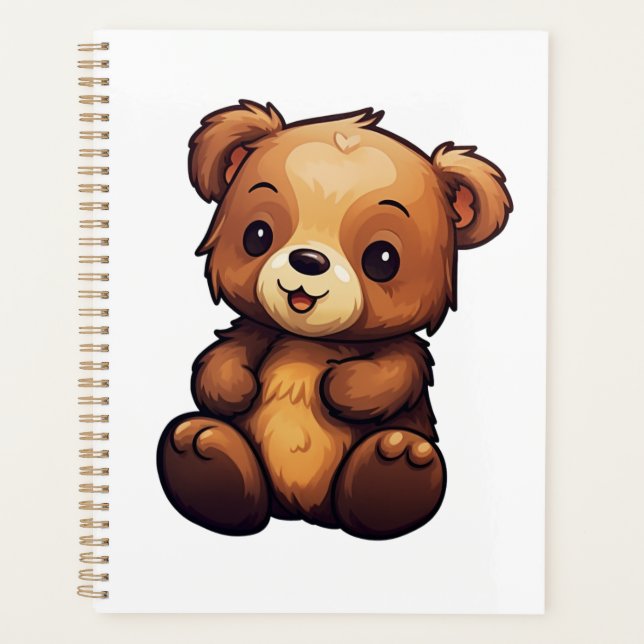 Cartoon bear illustration planner (Front)