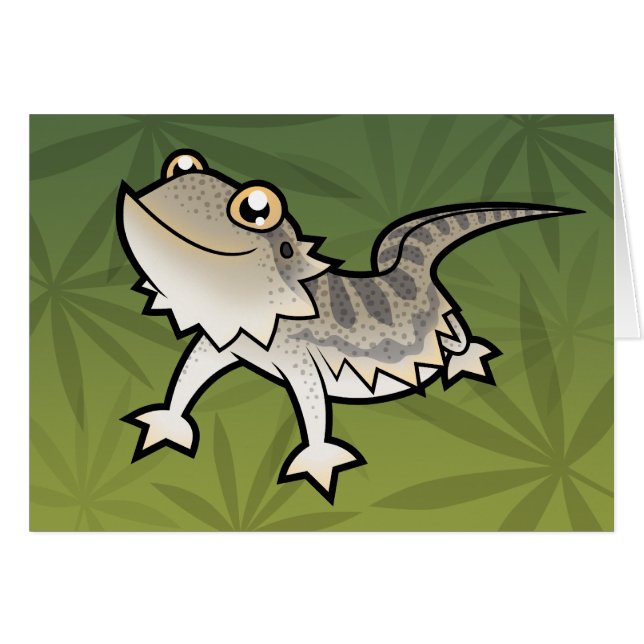 Cartoon Bearded Dragon / Rankin Dragon (Front Horizontal)