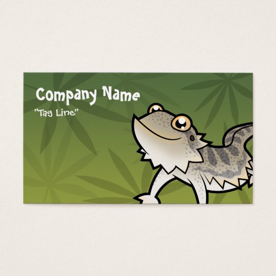 Cartoon Bearded Dragon / Rankin Dragon Business Card