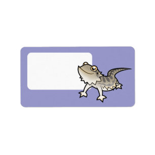 Cartoon Bearded Dragon / Rankin Dragon Label