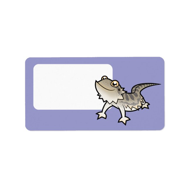 Cartoon Bearded Dragon / Rankin Dragon Label (Front)