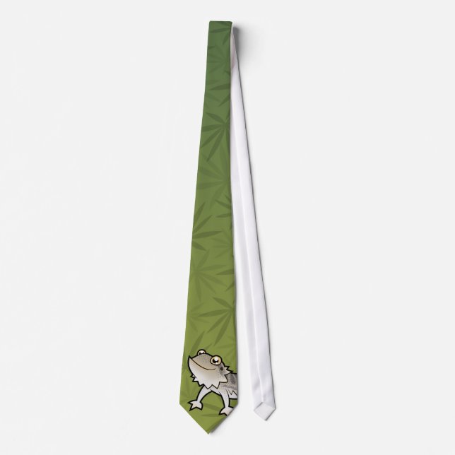 Cartoon Bearded Dragon / Rankin Dragon Tie (Front)