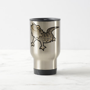 Cartoon Bearded Dragon / Rankin Dragon Travel Mug